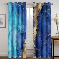Yiran Furniture 2 paneler Marmorgardiner Rosa Guld Grå Gardiner för Lyxigt Sovrum Vardagsrum Kök Fönsterpersienner Öljettopp cortinas rideau 100W130H(CM)40x51in&Rod Pocket