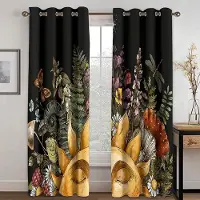 Yiran Furniture Solkult nationell Totem mönster digitaltryckt gardin vardagsrum sovrum hemmiljö försköning mystisk Sol Till W50xH130(CM)x2pcs&Grommet Top marinblå färg