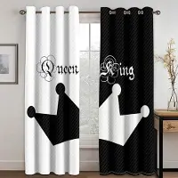 Yiran Furniture 2 st Rosa Drottning Kung Krona Barn Flicka Pojke Gardiner Persienner Fönsterbehandling för Sovrum Kontor Kök Vardagsrum Heminredning Dörr 100W130H(CM)40x51in&Grommet Top white