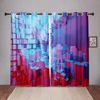 Yiran Furniture Hög skuggning Tjocka solida kuber Block Färgstark Mörkläggningsfönstergardin för Sovrum Vardagsrum Badrum Kök Dörr Hall Hem Krok W55 X H120cm X 2&Grommet Top