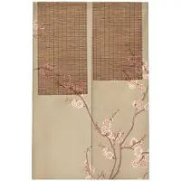 Textilien Bambumatta Japansk Noren Dörröppningsgardin Bomull Lin Kinesisk Stil Dörrgardin Fönsterbehandling Gobeläng Solskydd Dekorativ 80x150cm