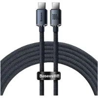 Baseus Crystal Shine USB-C / USB-C Kabel CAJY000601 - 1.2m - Svart
