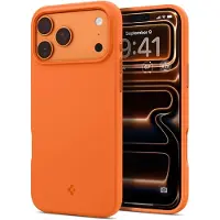 Spigen Silicone Fit (Mag Fit) mobilskal för iPhone 17 Pro Max, orange