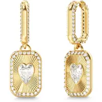GUESS Örhängen 'CRYSTAL LOVE' guld / transparent