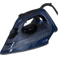 Braun TexStyle 9 ångstrykjärn 3200 W 0127409002 EloxalPlus-stryksula, mörkblå