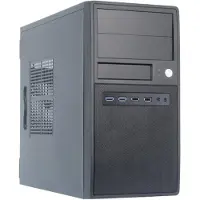 Chieftec CT-04B-350GPB - Tower - micro ATX 350 Watt Tower Datorchassi Svart Verktygsfri hårddiskinstallation