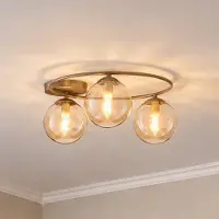 Emibig Taklampa Sopra LIGHTING, dimbar, Creme / bärnsten, Vardagsrum / matsal, Glas, Modern, Taklampa