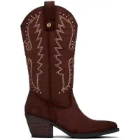 Xti för kvinnor. 14610203-MARRON Stövlar 146102 brun (39), 5 till 8 cm, Zip, Casual