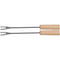 Home Styling Collection fondue-set i stengods, rund skål i porslin, 2 gafflar