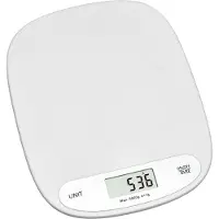 TFA-Dostmann 50.2003.02, Elektronisk köksvåg, 5 kg, 1 g, Vit, Plast, Rektangel