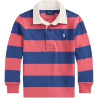 Ralph Lauren för pojkar. 322932280501 Ikonisk röd rugbytröja (4años= 109/116cm), Casual, Bomull, Lång ärm, barnmode