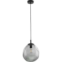TK Lighting Glas pendellampa Sol , dimbar, Aluminium / grå / zink, Vardagsrum / matsal, Glas, Modern, Pendellampa