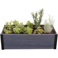 Keter upphöjd odlingslåda grafit Maple 106 x 50 x 32 cm