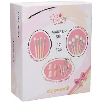 24.Se Sminkborstar 17 delar med sminksvampar / Sminkset / Makeupborstset