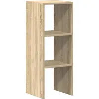 vidaXL Bokhylla stapelbar sonoma-ek 30x30x80 cm konstruerat trä