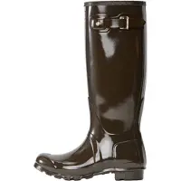 Hunter för kvinnor. WFT1000RGL Original Tall Gloss vattentäta stövlar i brunt (38), Karta, Ingen, Casual, PVC