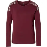 ONLY T-shirt 'ONLLUNI' bordeaux