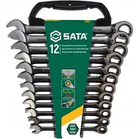 Sata Skiftnyckelset ST08044B; 8-19 mm; 12 st.