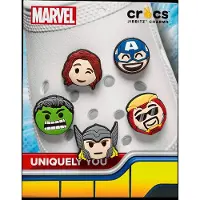 Crocs Hänge - Marvel Avengers - 5-pack - - One Size - Tillbehör
