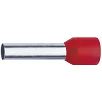 Klauke 4718 Ändhylsa 1 mm² Delisolerad Röd 1000 st