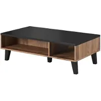 Cama Meble Cama LOTTA 110 coffee table wotan oak/mat black