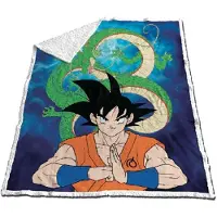 Toei Animation Dragon Ball Z Korallfärgad Sherpafilt 100x140 Cm