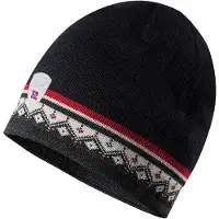 Dale of Norway Moritz Hat Dark Charcoal Raspberry Offwhite