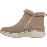 SKECHERS för kvinnor. 168108 Relaxed Fit-boots: Wilshire Blvd - Fresh Zip beige (40), Hud, Karta, Casual, Taupe