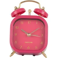 Karlsson väckarklocka Metallic Glam square dark pink KA5921DP