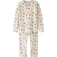 Lil´ Atelier Lil' Atelier Pyjamas - 2-delad - NmnLayo - Turtledove/GAMMALD JU - - 4 år (104) - Pyjamas 2-delad