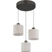Globo Pendellampa Thea, Creme / bärnsten, Vardagsrum / matsal, Textil / tyger / siden, Skandinavisk