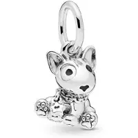 FOXANRY Jewelry Nytt sött hem husdjur Hund Katt Ben Kanin Får Pärlor Passar Original Fasion Charms Silver 925 Armband Diy Dam Smycken Berloque white