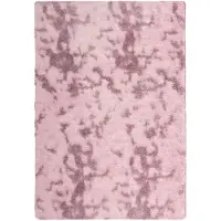 vidaXL Ryamatta med lång lugg NAVARRA dammig rosa 200x290 cm polyester