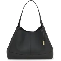 BOSS Tote bag in grained leather with detachable pouch