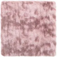 vidaXL Ryamatta med lång lugg NAVARRA dammig rosa 200x200 cm polyester
