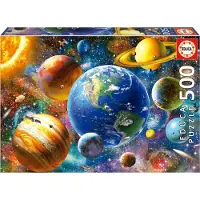 Educa 18449 Pussel 500 st Solsystem Flerfrgad