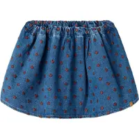 Lil´ Atelier Lil' Atelier Kjol - NmfLiva - Dark Blue Denim - - 5 år (110) - Kjol