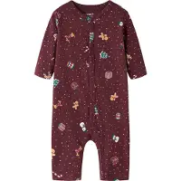 Name it Pyjamasdräkt - NbnVismas - Burgundy/Jul - - 68 - Pyjamas 2-delad