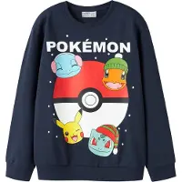 Name it Sweatshirt - NkmSeven - Pokémon - Marinblå Kavaj - - 11-12 år (146-152) - Sweatshirt