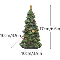 Yiran Furniture Ny Liten Julgran Skrivbordsdekoration Hemrum Harts Hantverk Prydnad Julklapp gray