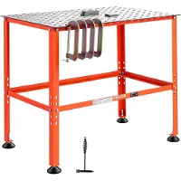 Vevor svetsbord, 910 x 610 mm svetsarbetsbänk med 363 kg viktkapacitet, kraftig arbetsbordsplattform i stål med 16 mm fixturhål för svetsning, metallbearbetning, montering och reparationsuppgifter