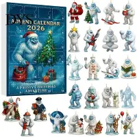 Mud in your eye Jul Adventskalender 2026, 24 Dagar Havssköldpadda/Big Foot/Höglandsboskap/Hund Prydnader Schäferhund Dekor Nedräkningskalender, Samlarobjekt C