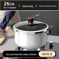 Value Vault Tryckkokare i emalj med non-stick-beläggning med stor kapacitet för gas- och induktionsspisar gray