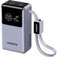 UGREEN Powerbank 10000 mAh Power Delivery 3.0 Li-Ion Silver Statusindikering