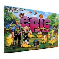 Gamelyn Games Tiny Epic Dinosaurs Deluxe | Strategiskt Arbetarplacering Spel, Inkluderar Laboratorie Mini Expansion | 1-4 Spelare, 14+