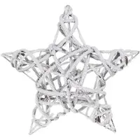 Wellhome Lysande Julstjärna Med 15 Varmvita Lysdioder 40x40x10 Cm