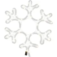 vidaXL Snöflinga ljusslinga med LED 2 st varmvit 27x27 cm