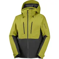 Salomon - Skidjackor - Brilliant 2.0 Jacket M Cardamon Seed Deep Black för UnisexUll - Storlek XL - Grön