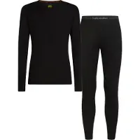 Icebreaker - Underställ - M Merino 175 Everyday LS Crewe and Leggings Set Black för UnisexUll - Storlek L - Svart