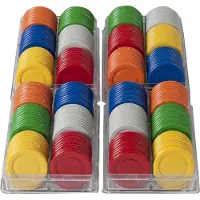 Longfield Färgade spelbrickor 240 st